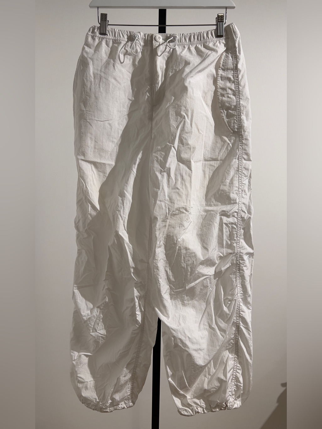 Tna White Nylon Cargo Pants Size S